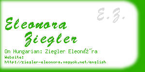 eleonora ziegler business card